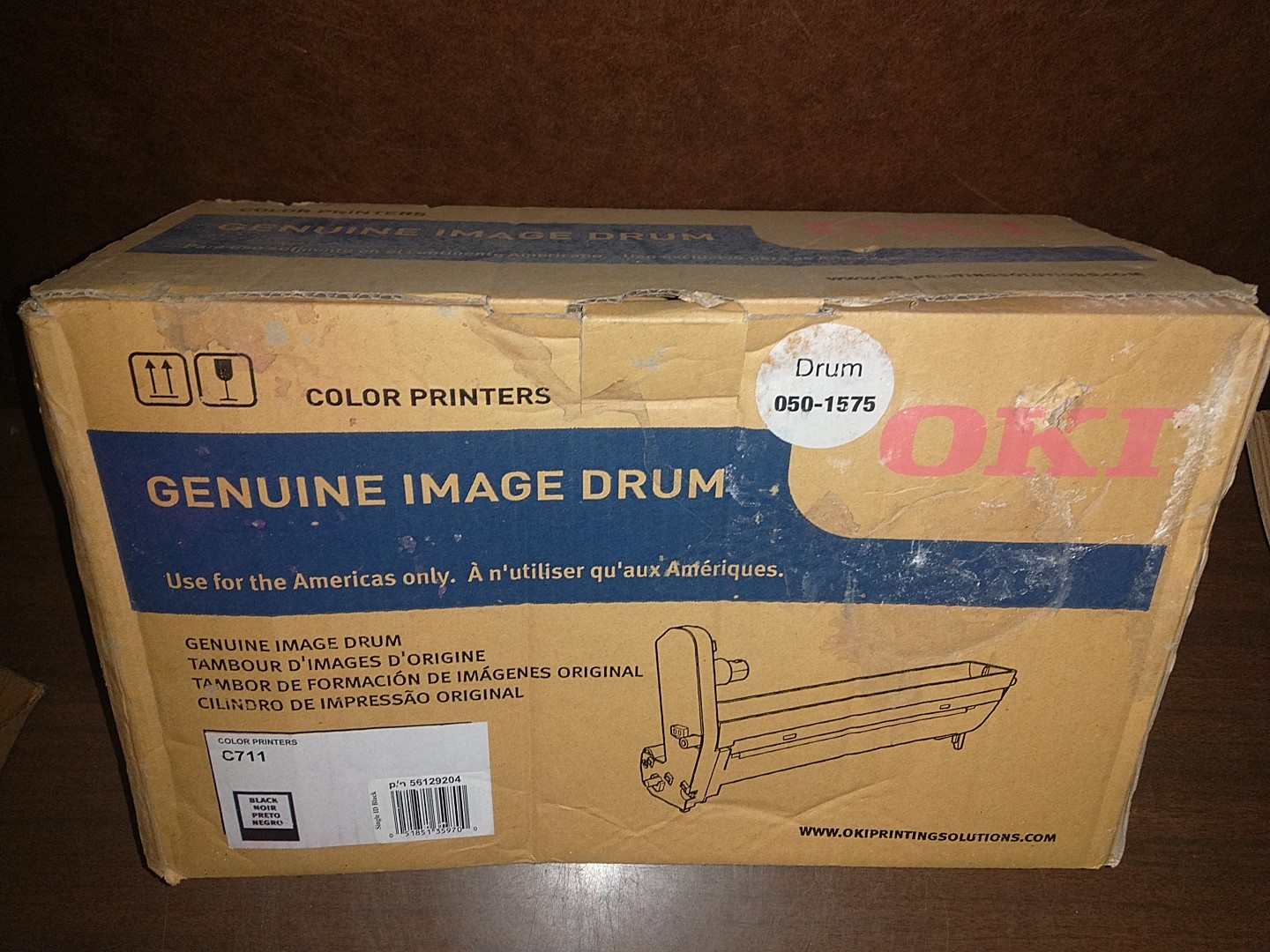 OKI Okidata C711 Black Image Drum Cartridge 56129204 NEW FACTORY SEALED