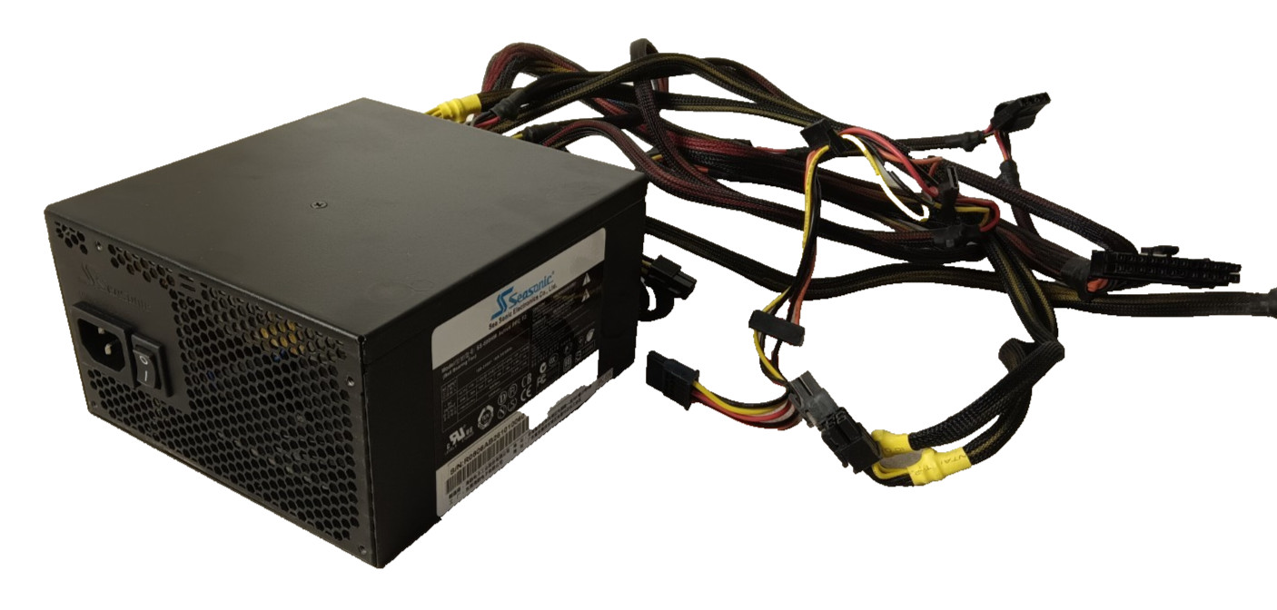 SEASONIC SS-600HM Active PFC F3 600W Power Supply | Tested Working