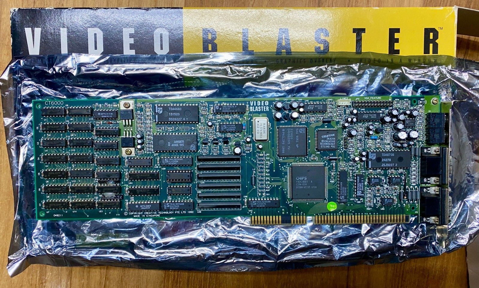 Vintage Creative Labs Video Blaster CT6000 ISA Video Capture Card