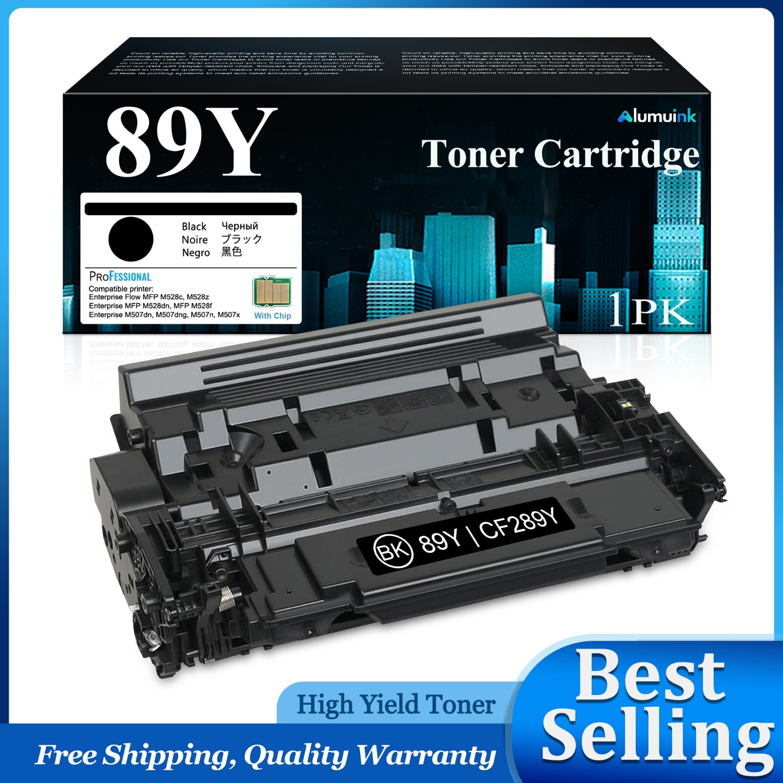 CF289YC 89Y Black Toner Cartridge for HP M507dn M507n M507x 