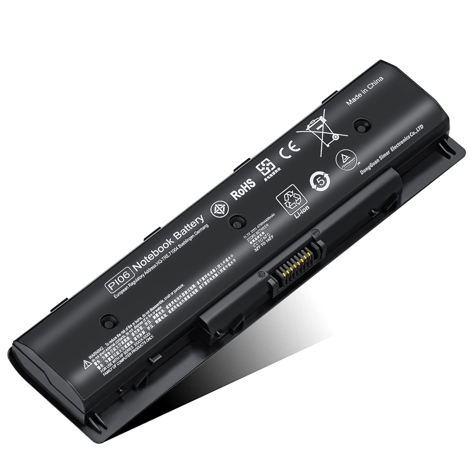 High-Capacity Notebook Battery for HP Envy, Pavilion 14 15 17 Series Laptops