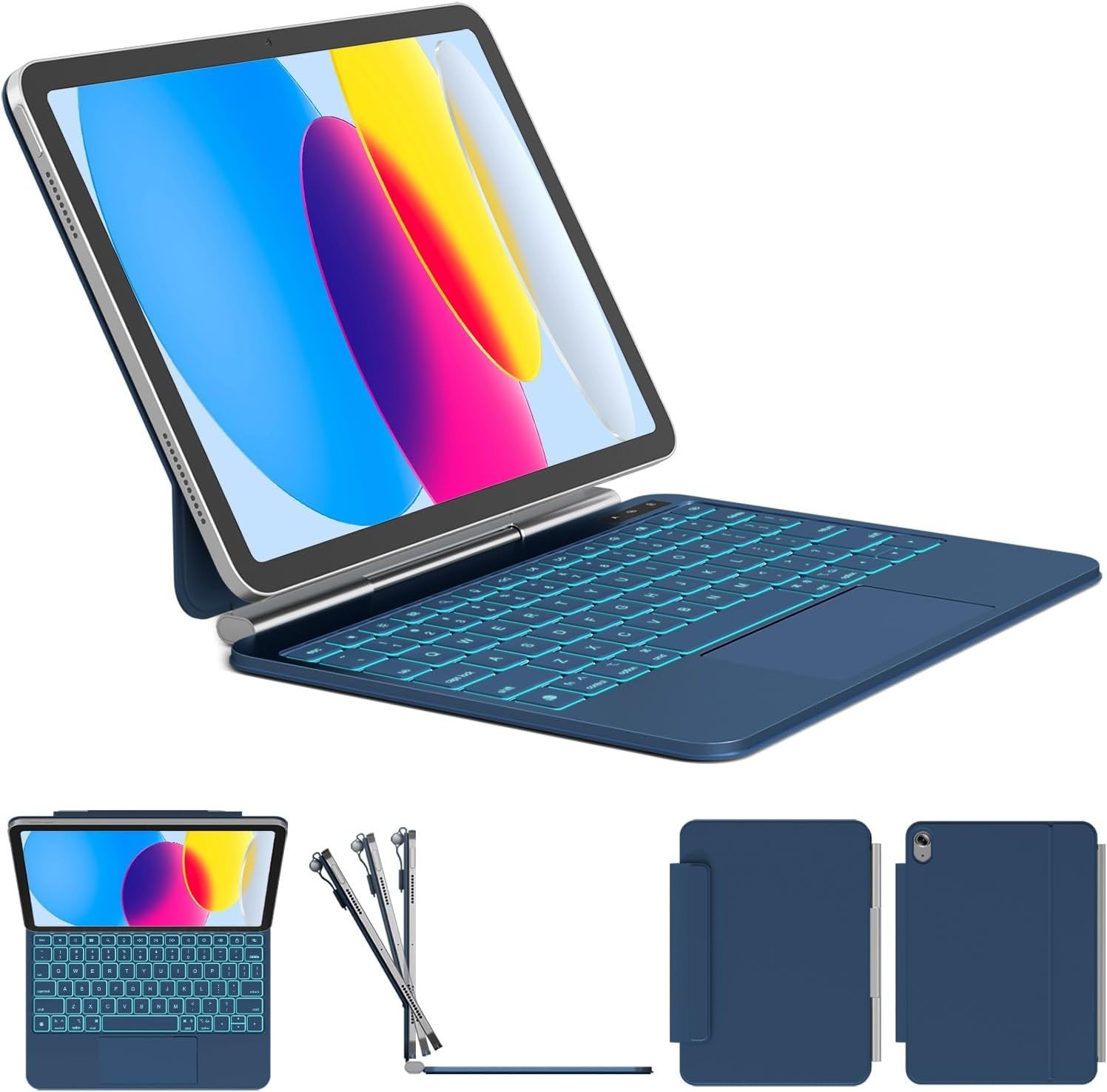 for iPad 11th (A16) / 10th Gen Keyboard Case, T12-13