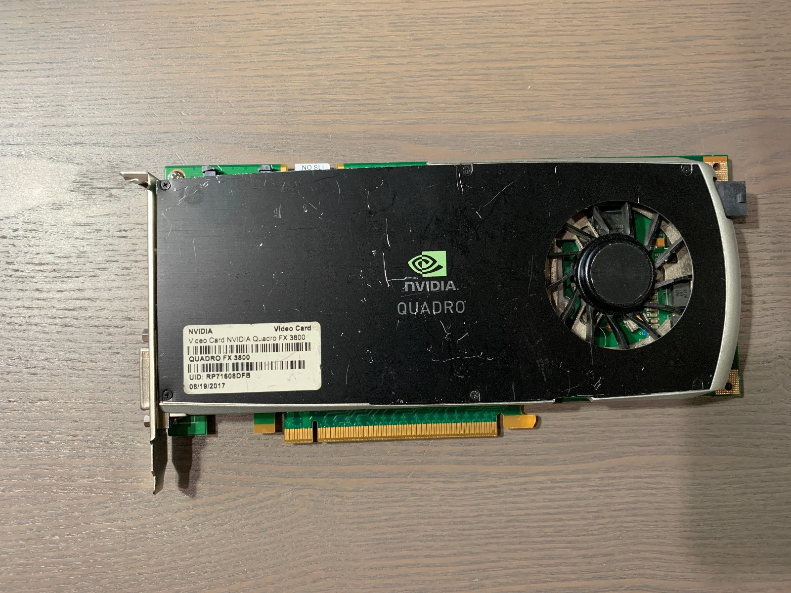 HP NVIDIA Quadro FX 3800 1GB SDRAM PCI Express x16 Graphics card