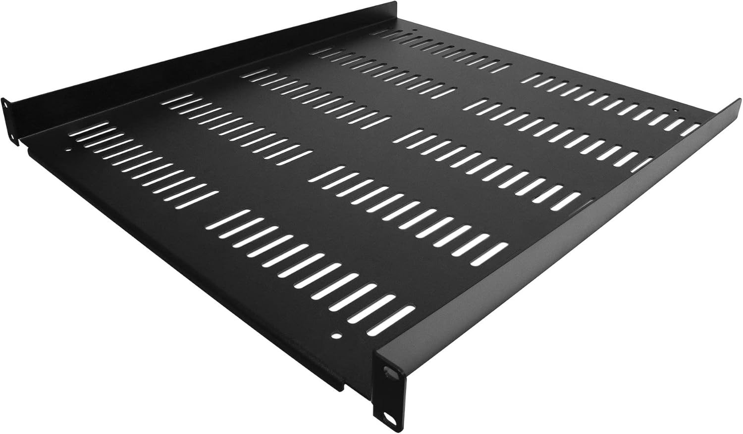 1U Server Rack Shelf - Universal Vented Rack Mount Cantilever Tray for 19" Netwo