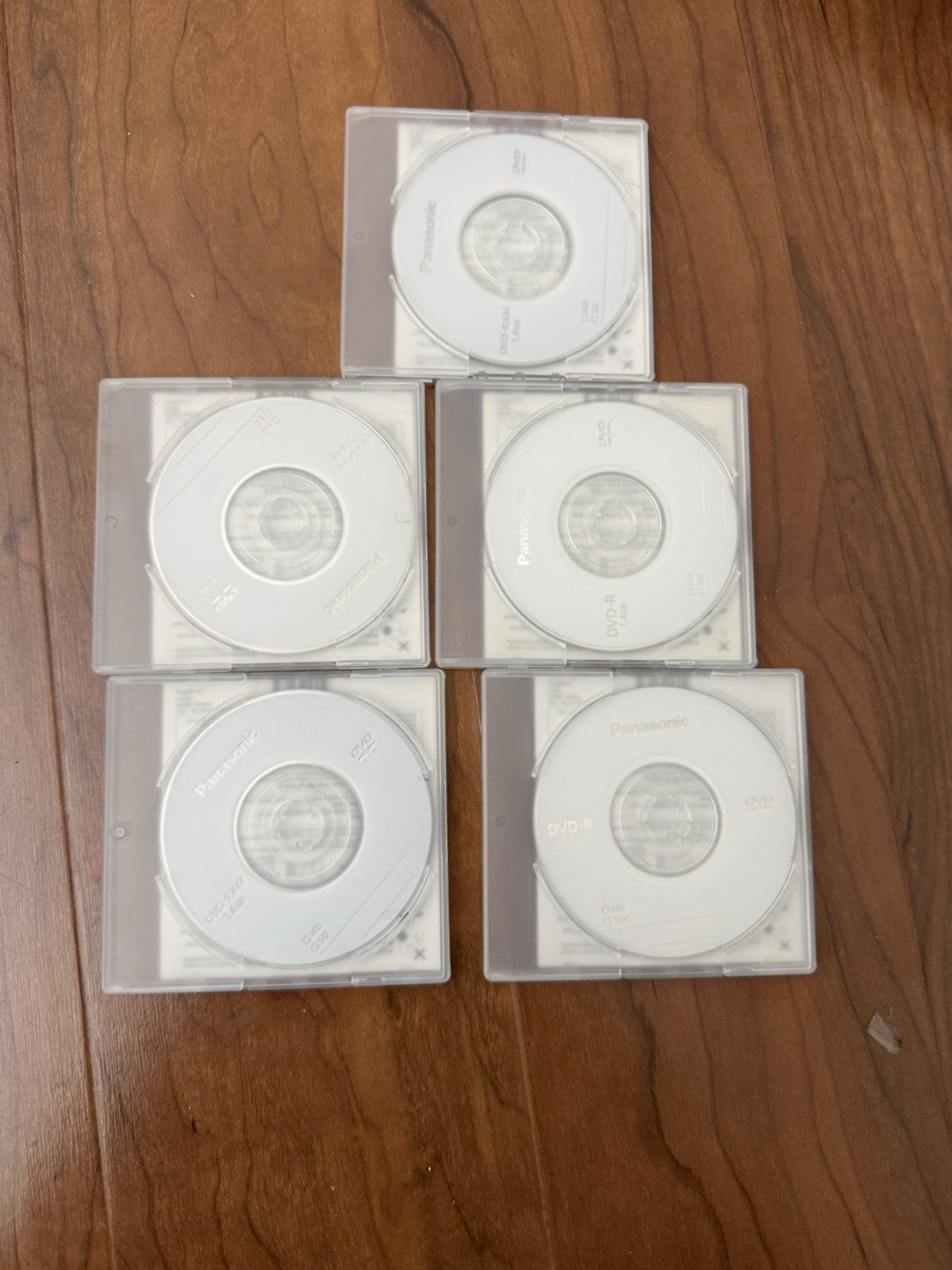 (5) Panasonic DVD-RW 30 minute 1.4 GB 3 Pack Camcorder Blank