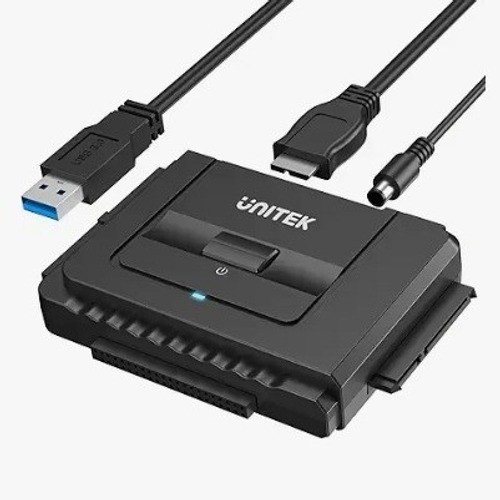 Unitek Y-3322A USB 3.0 to IDE SATA External Hard Drive Adapter Converter Black