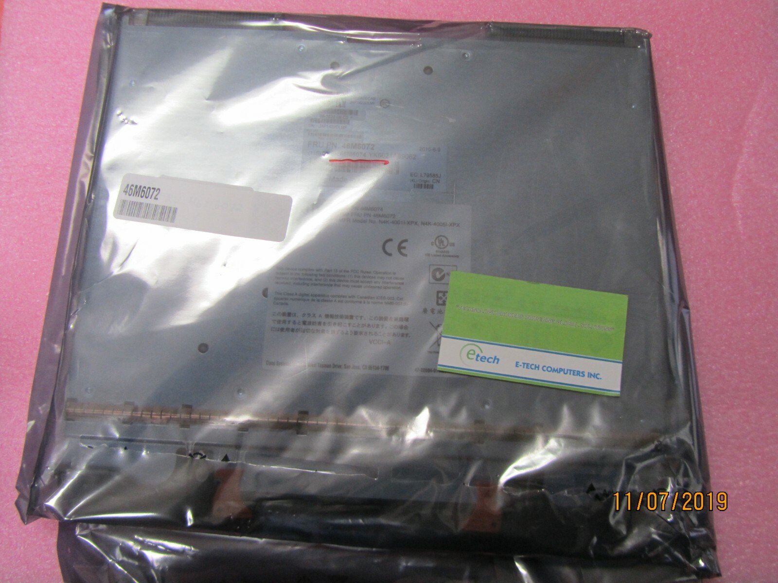 46M6071 46M6072 N4K-4001I-XPX Cisco Nexus 4001I Switch Module IBM BladeCenter 