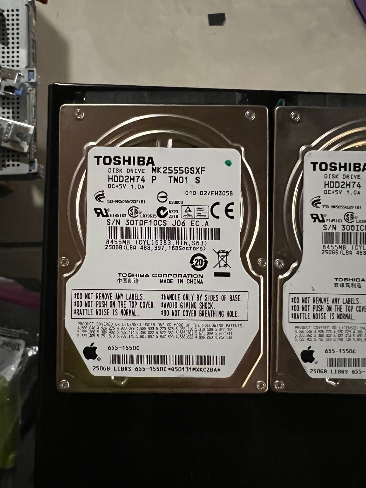 HTS545025B9SA02 5K500 B-250 OEM HITACHI HARD DRIVE 250GB 5400RPM