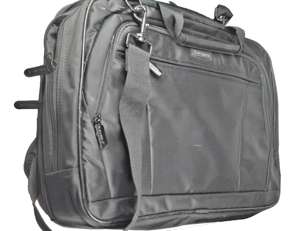 Targus Laptop Briefcase Black Polyester New Multiple Compartments