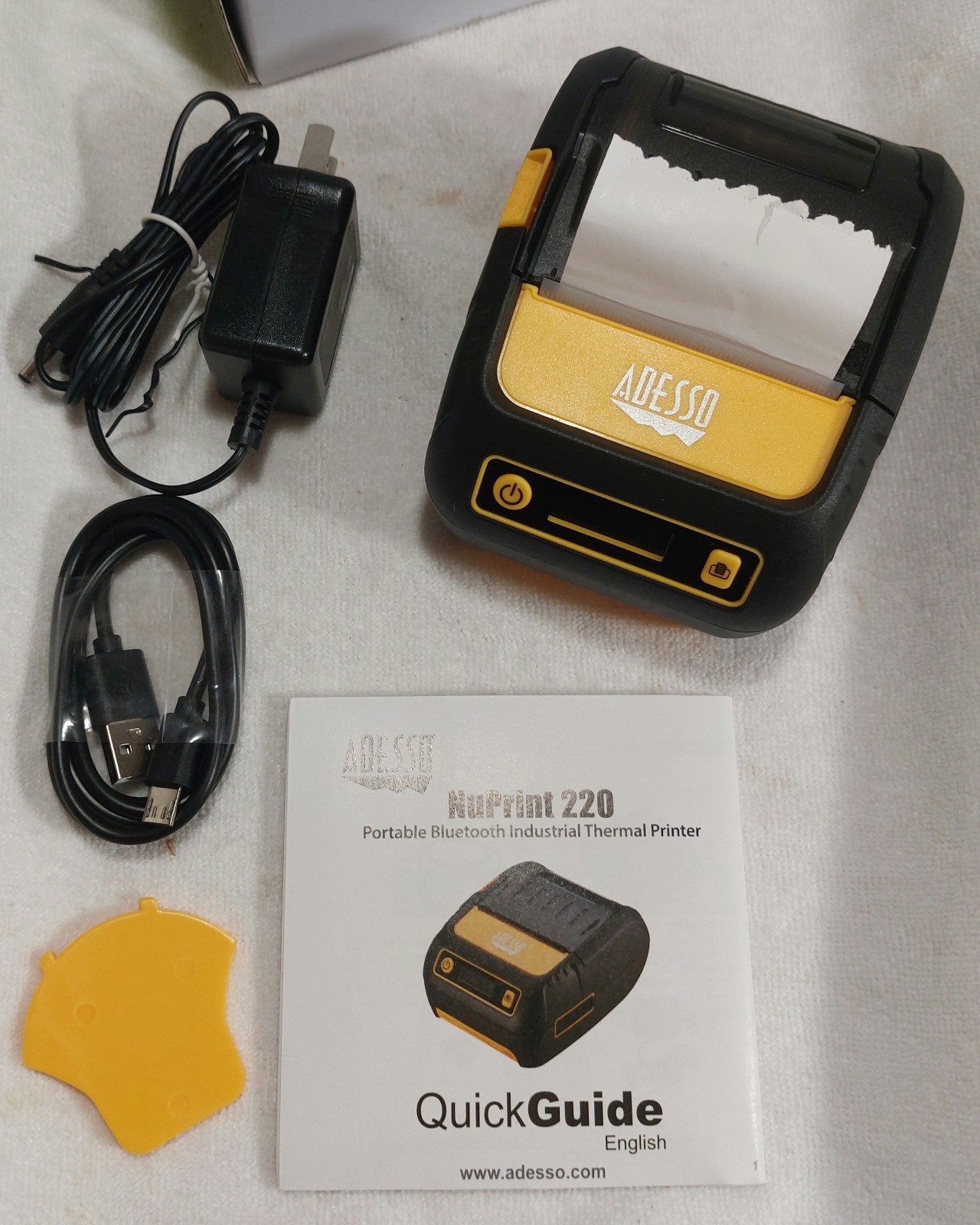 Adesso NuPrint 220 Portable Bluetooth Commercial Thermal Printer 2" (58mm)