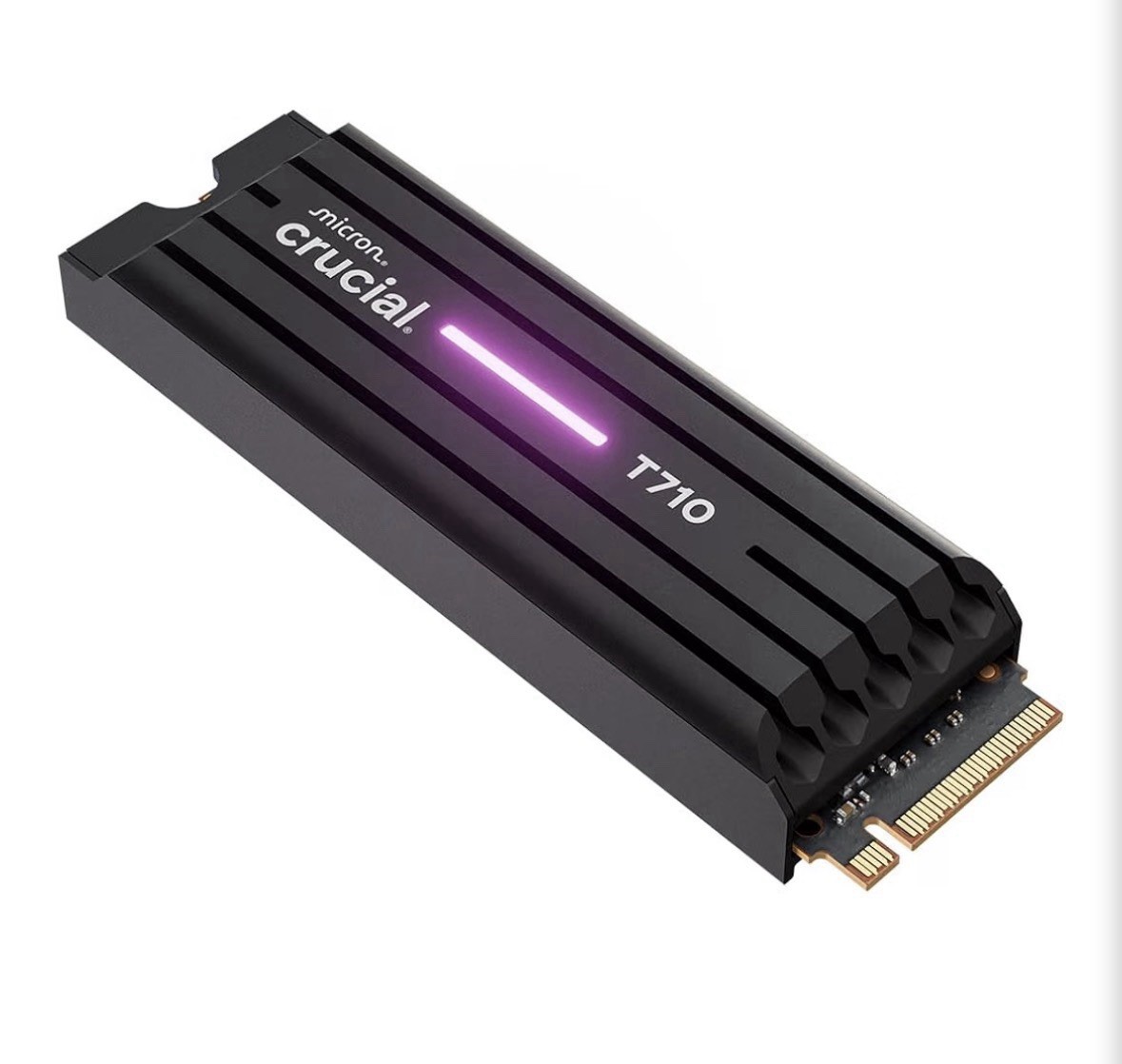 Crucial T710 PCIe Gen5 NVMe 1TB SSD Heatsink Up to 14,900 MB/s CT1000T710SSD5-01
