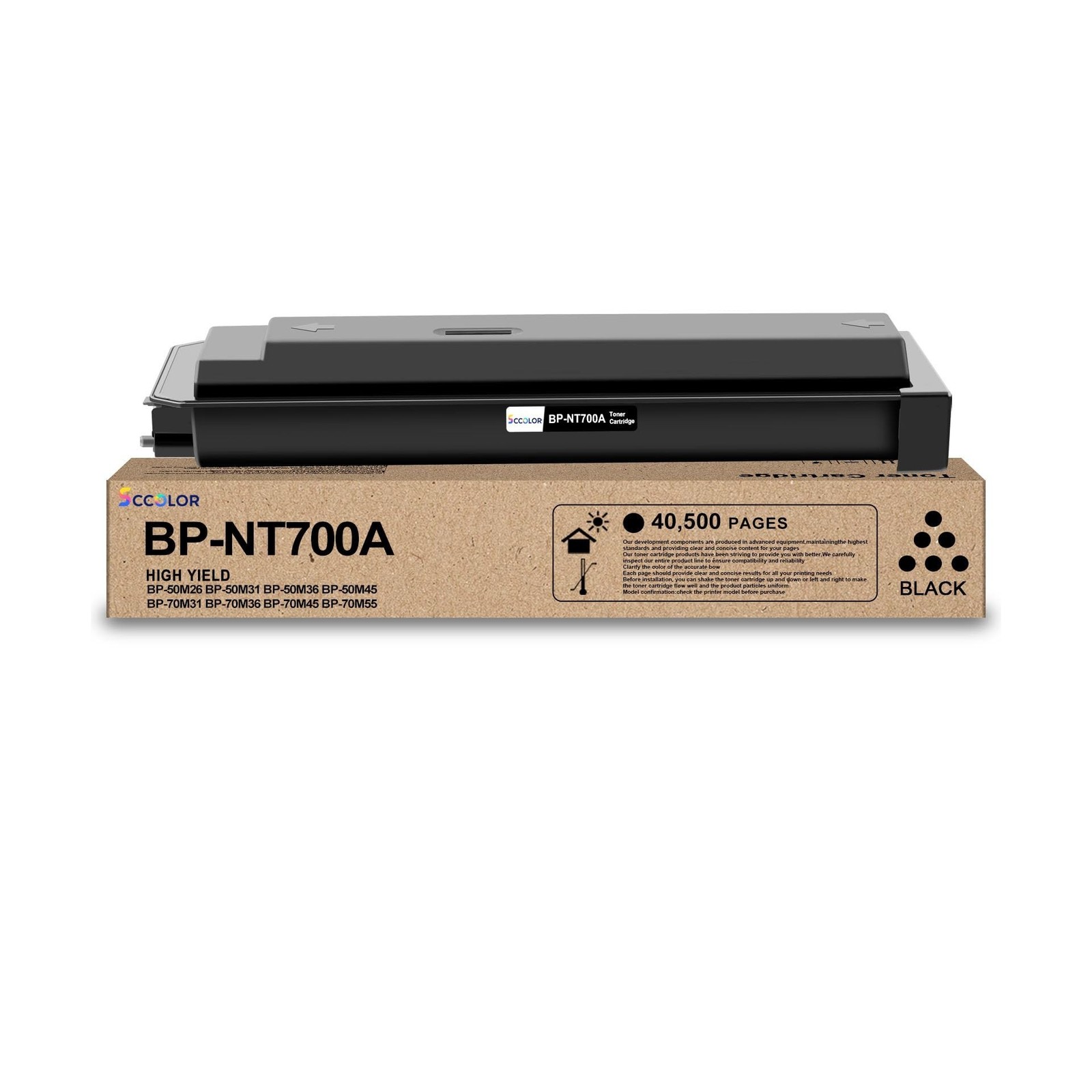 BP-NT700A BP-NT700 Black Toner Cartridge Compatible for Sharp BP-NT700A Black...