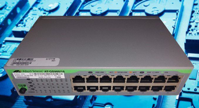 EMC 100-563-659 AT-GS900/16 ETHERNET MANAGEMENT 16 PORT 10/100/1000 Giga switch