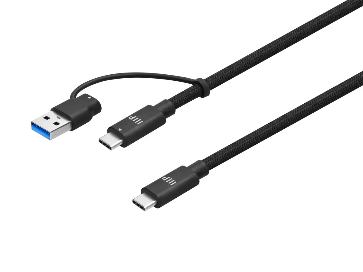 Monoprice USB4 20Gbps 2-in-1 Cable - 240W EPR, 4K60Hz, Braided, Ultra