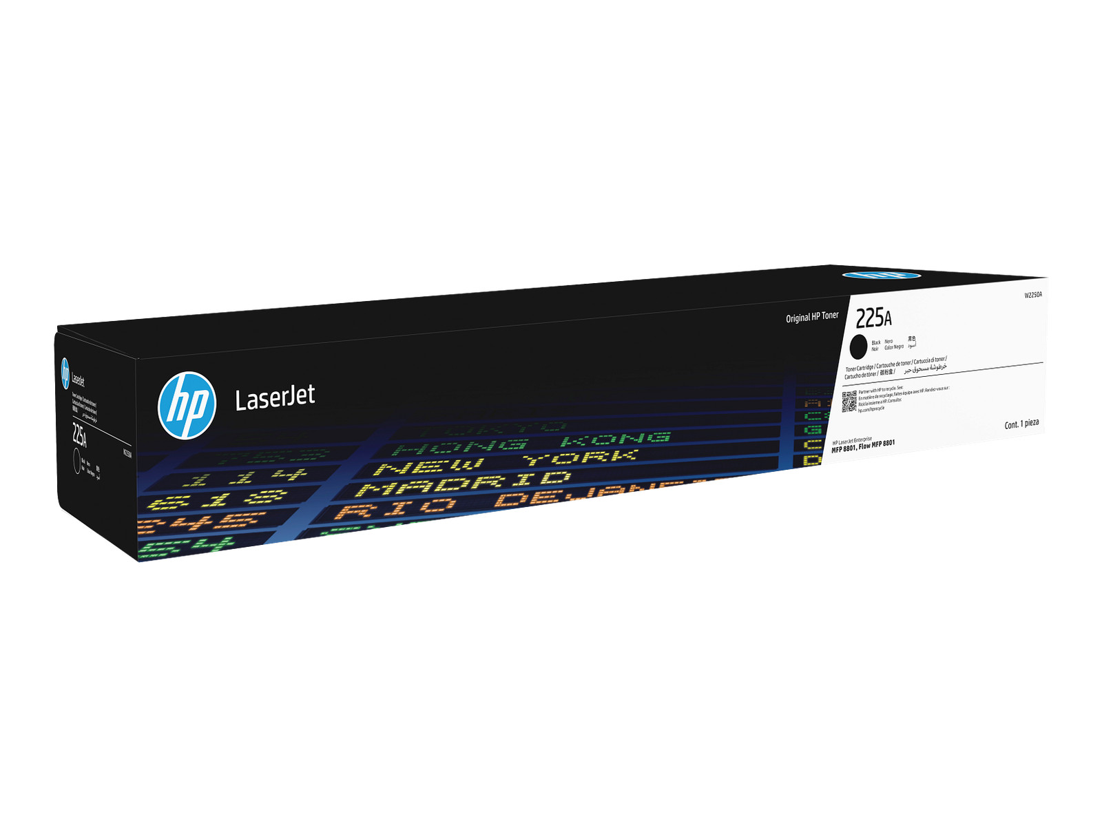HP 225A Black Original LaserJet Toner Cartridge, Average cartridge yields 45,000