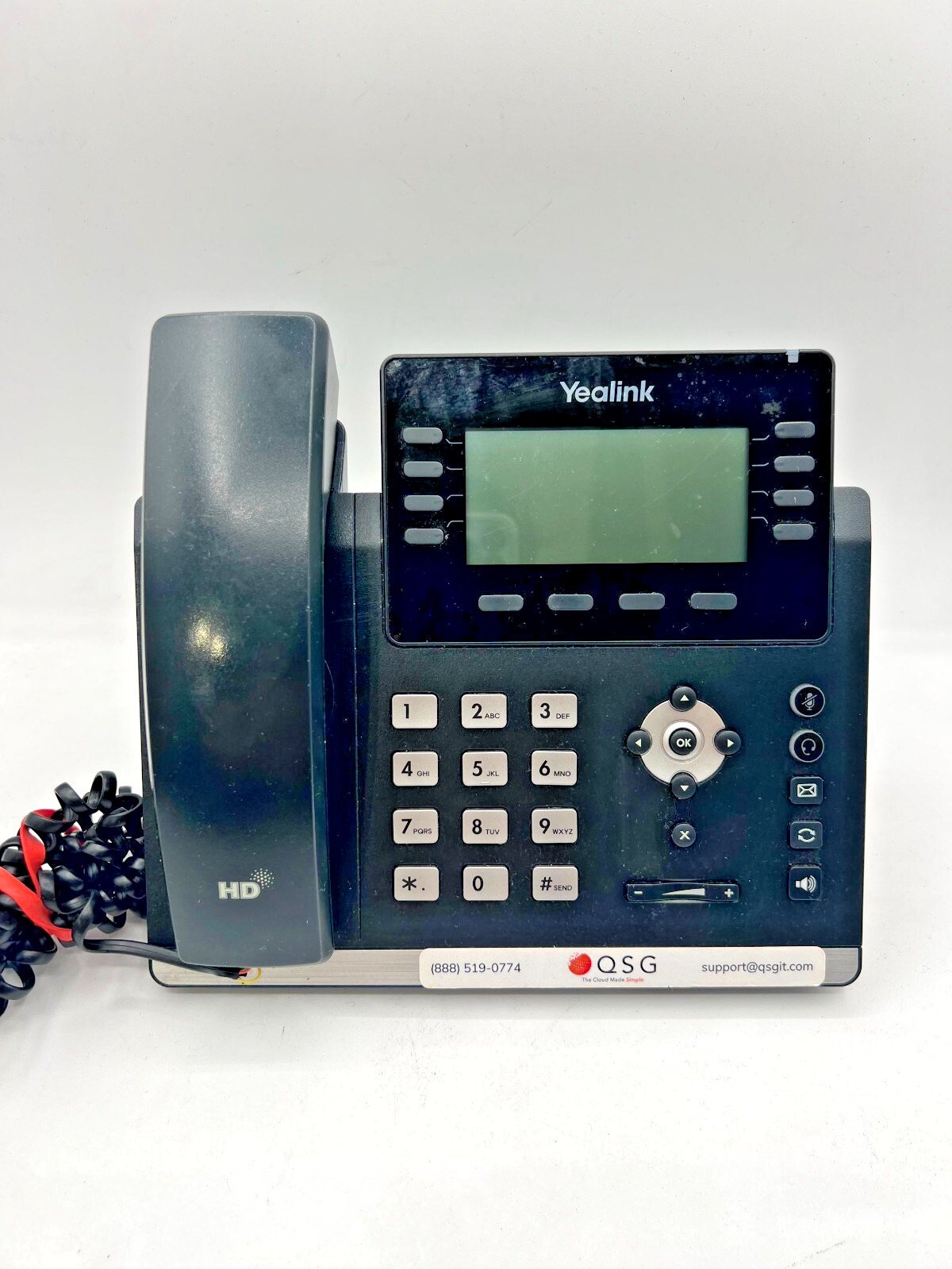 Yealink SIP-T43U IP Phone Black 3.7" Display Dual-Port Gigabit Ethernet USB 2.0