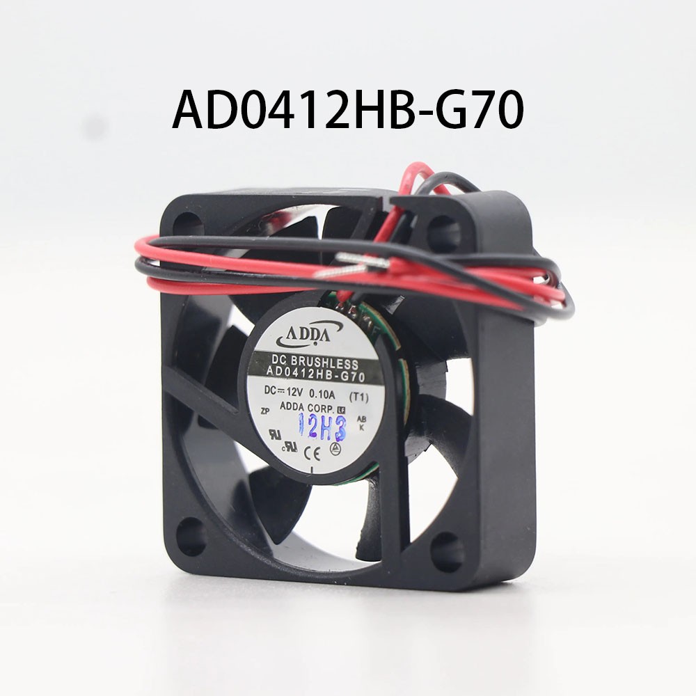 New original ADDA Silent Cooling Fan AD0412HB-G70 DC 12V 0.10A 40*40*10MM 2-wire