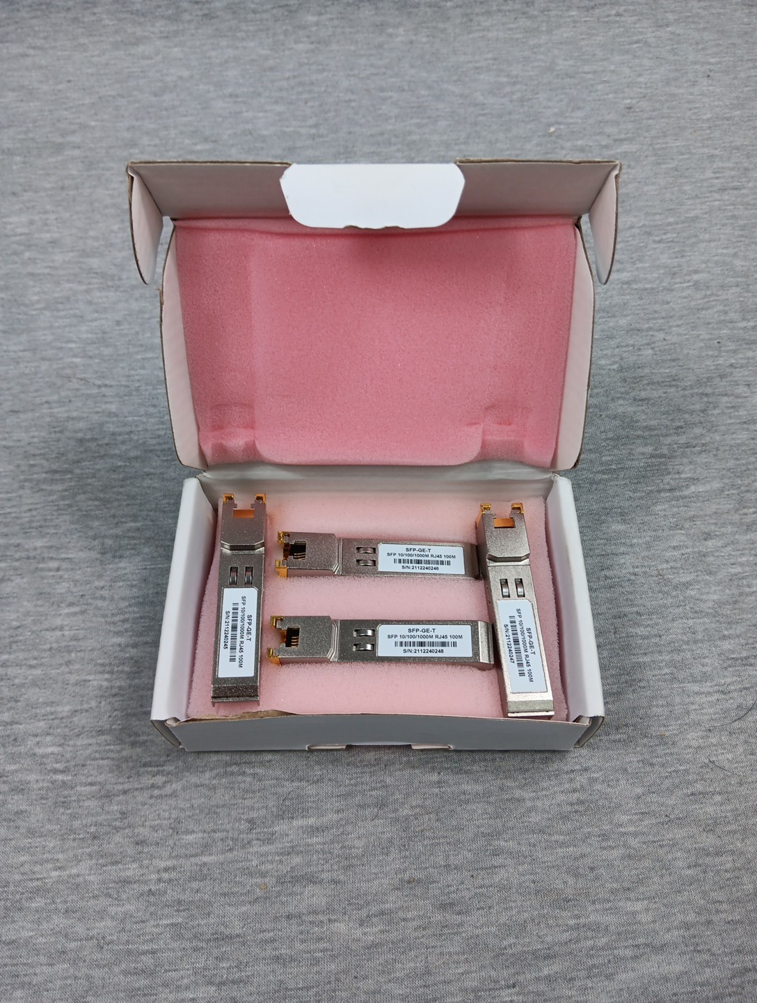 4PCS 1000BASE-T Gigabit SFP RJ45 Copper Ethernet Transceiver Module 1.25G 