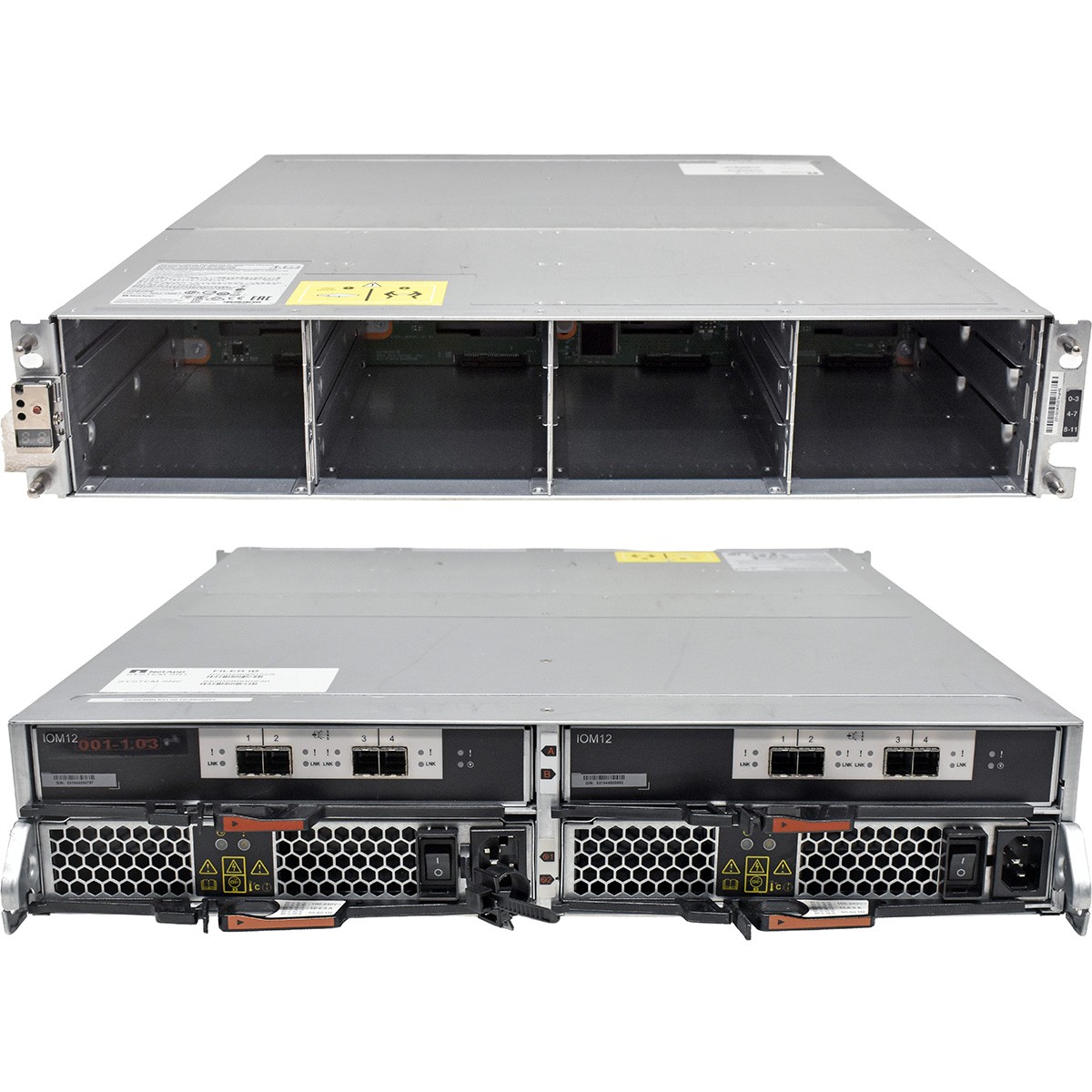 NetApp DS212C NAJ-1502 Expansion Shelf Disk 12x LFF 2xControllers IOM12 111-02850