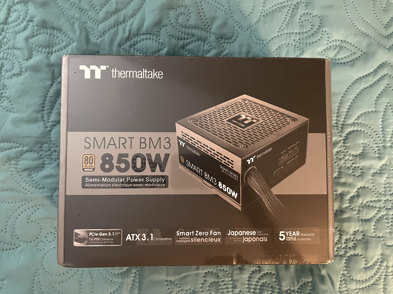 Thermaltake - Smart BM3 80+ Bronze PCIE Gen 5 ATX 3.0 850W Semi-Modular Power