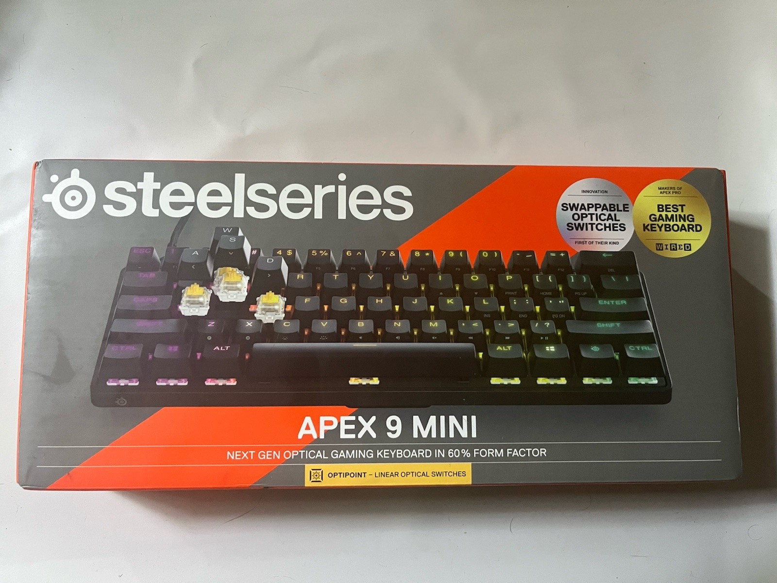 SteelSeries Apex 9 Mini Gaming Keyboard  Swappable Switches RGB