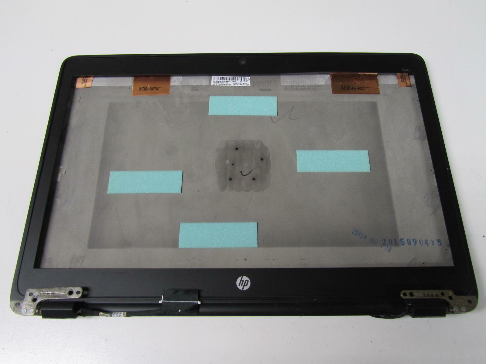 OEM Cover Lid w/Bezel Cable Hinges & Webcam for HP EliteBook 840 G2 - 779682-001