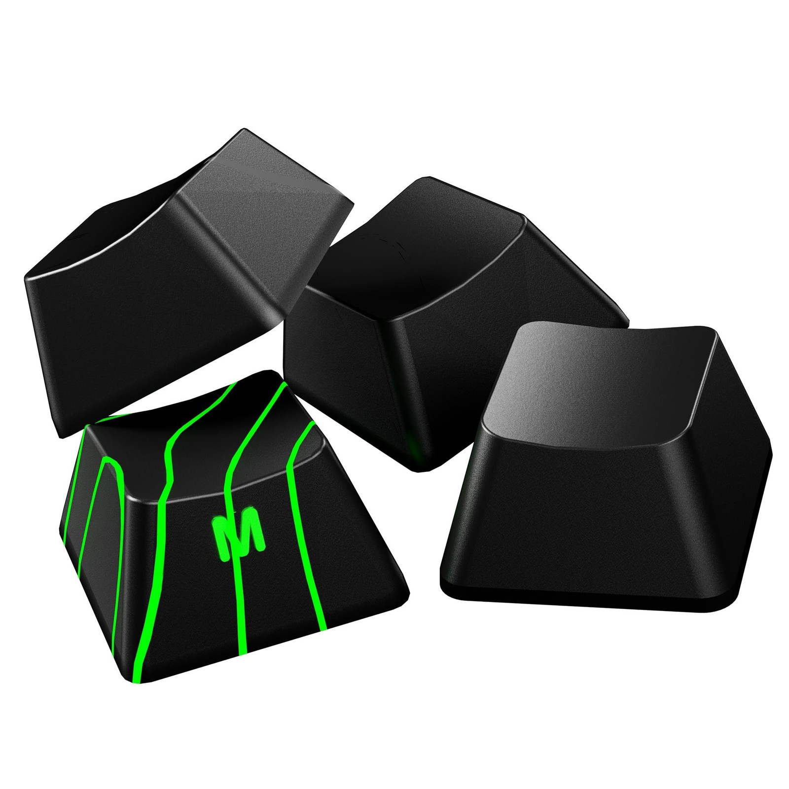 HITIME x XVX Stealth Keycaps - Shine Through Topographic Keycaps, Unique IMD ...