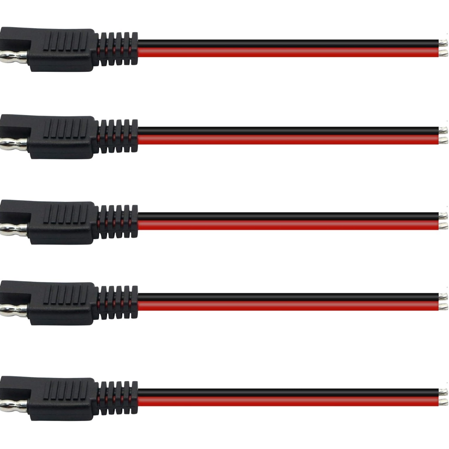 Braided 14AWG SAE Extension Cable, 15 cm - Quick Connect for Solar, Cars & More