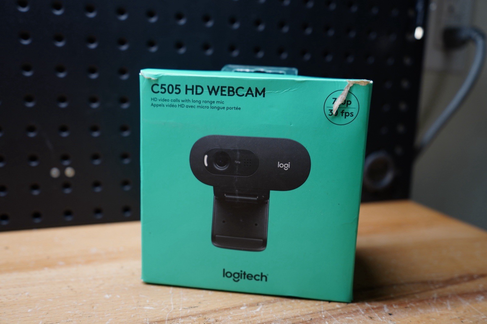(N) Logitech C505 Webcam 720p HD Webcam with Long-Range Mic Black 960-001363