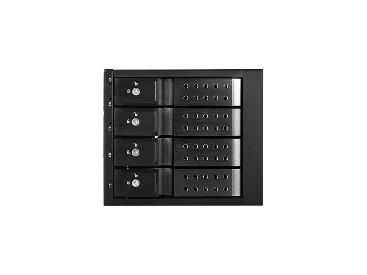 iStarUSA BPN-DE340HD-BLACK Trayless 3 x 5.25" to 4 x 3.5" 12Gb/s HDD Hot-swap Ra