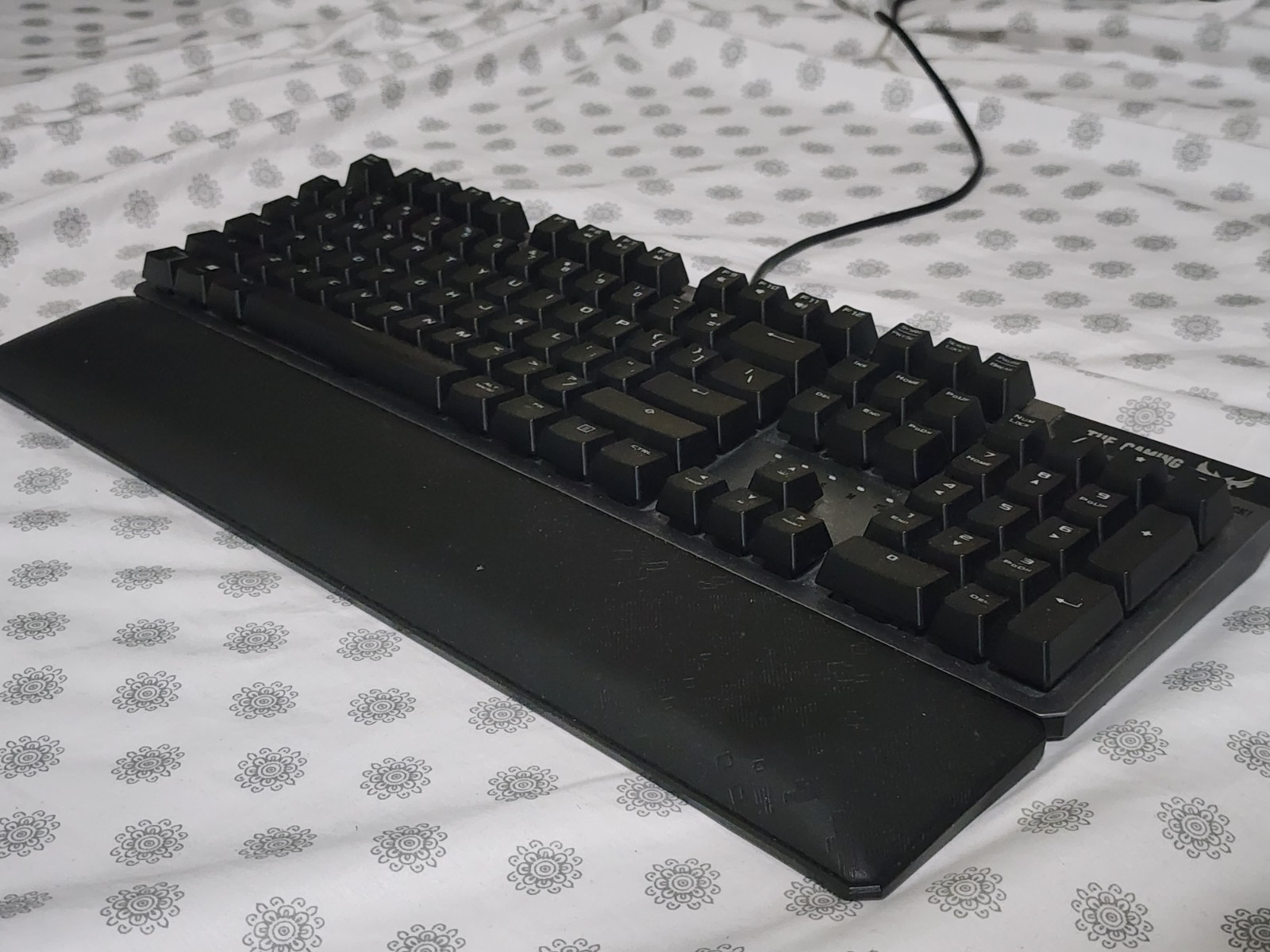 ASUS TUF K7 Gray Switch Mechanical Wired RGB Keyboard w/ Magnetic Wrist Rest