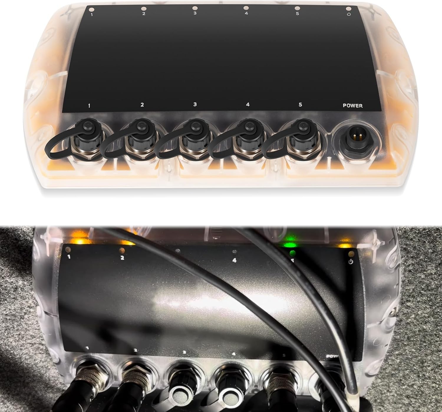 For Humminbird AS ETH 5PGL 5 Port Ethernet Switch for APEX SOLIX Helix 411850-1