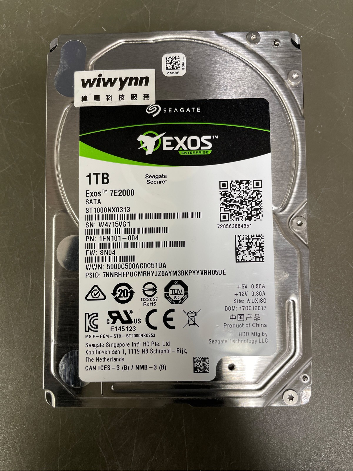 Seagate ST1000NX0313 Enterprise 1 TB 2.5" Internal Hard Drive 128mb Cache 7200rp