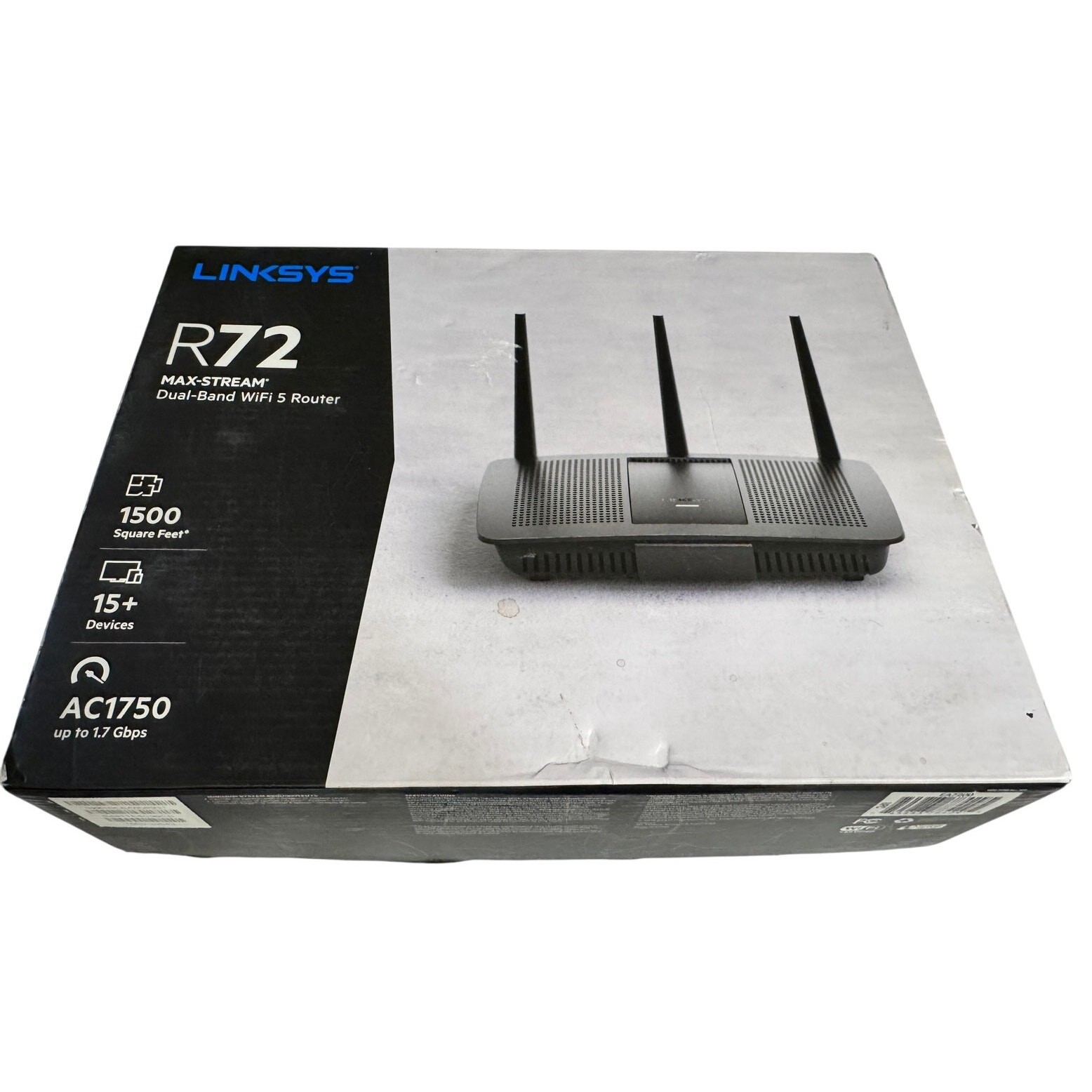 Linksys R72 EA7200 Max-Stream AC1750 Dual-Band WiFi 5 Gigabit Router 1.7Gbps