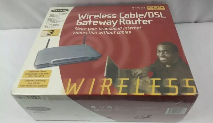 Belkin wireless Cable/DSL Base Station Router for Mac and PC F5D6231-4 NEW AA130