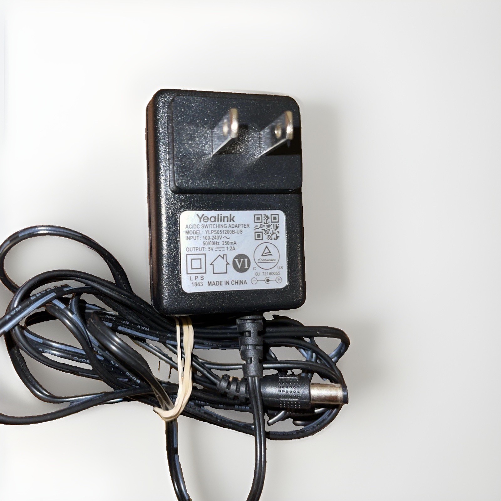 Yealink AC/DC Switching Power Adapter Charger Cord Output 5V 1.2 YLPS051200B-US