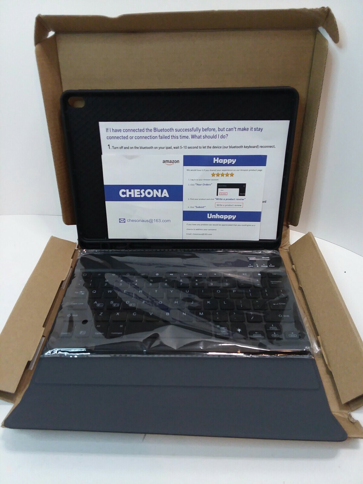 NEW Case With Keyboard - Chesona Ultra-Thin Stand Leather Wireless 