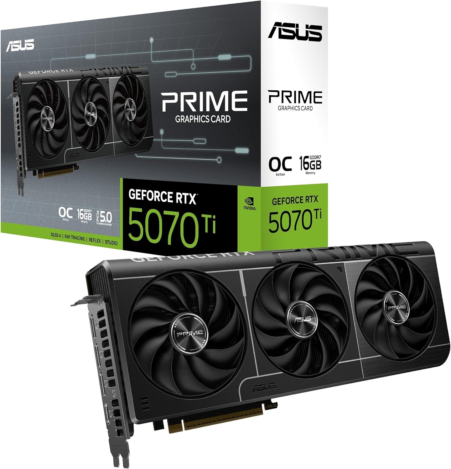  ASUS The SFF-Ready Prime GeForce RTX  5070 Ti OC Edition 16GB GDDR7 GPU