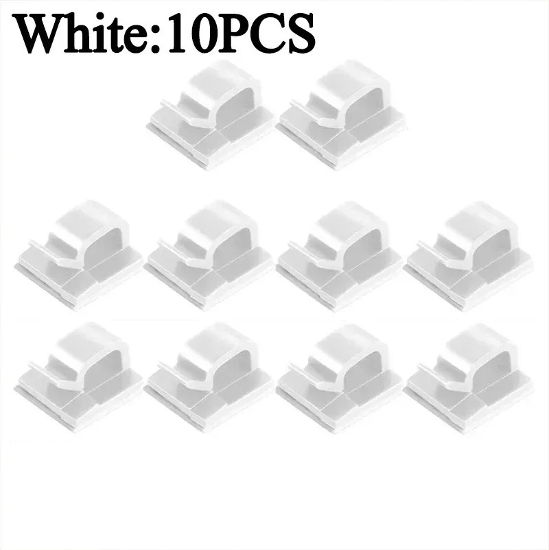 Car Cable Clamp Accessories Self-Adhesive Line Management Clips Wiring Electrica