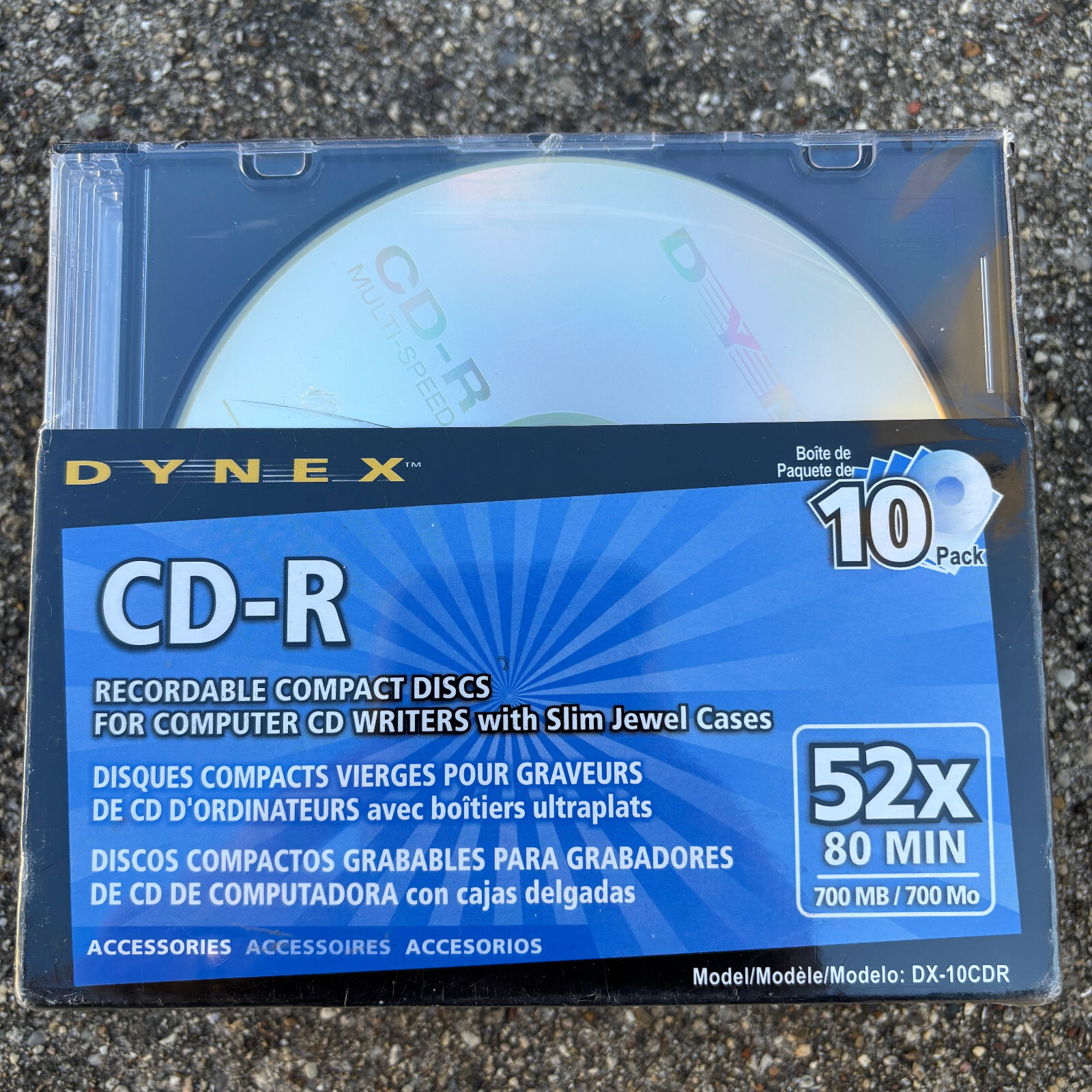 10 Pack Dynex Recordable Compact Disc CD-R DX-10CDR Shrink Sealed