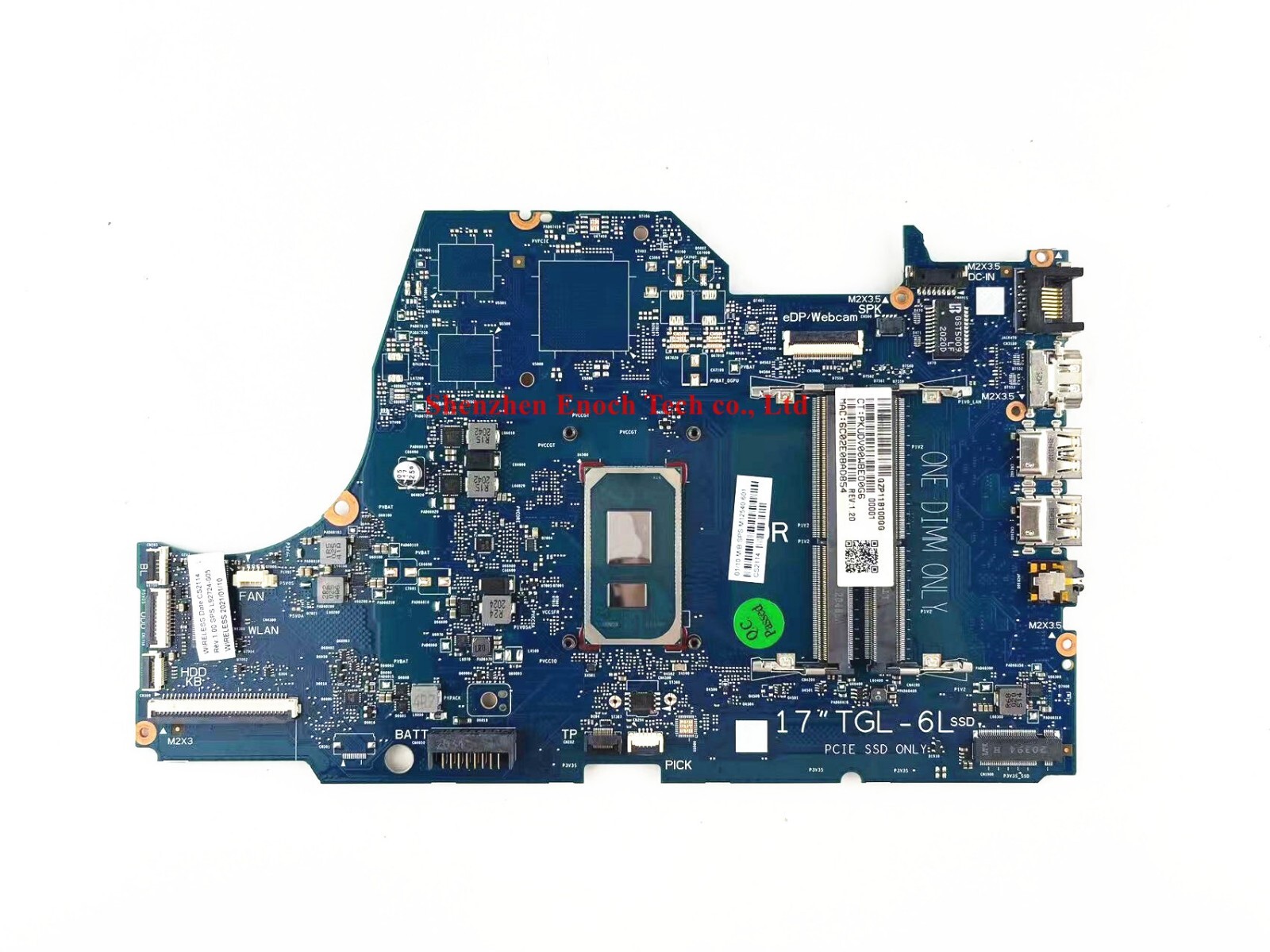 For Hp 17T-BY 17-BY Motherboard 6050A3216501 M12540-601 I5-1135G7 CPU On-Board