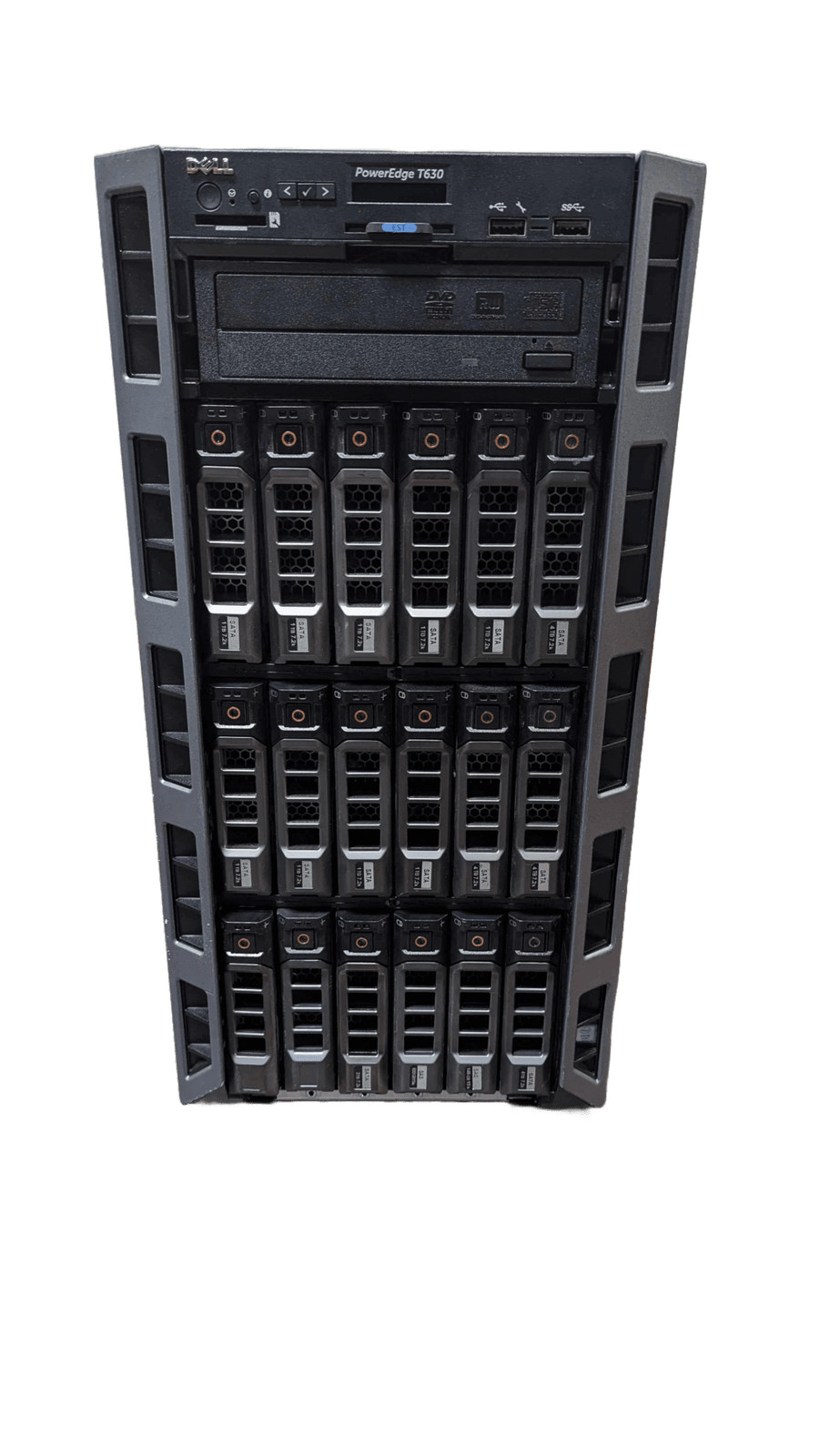 Dell Poweredge T630 18LFF 2x E5-2698 v3 2.3ghz 32 Cores 256gb 18xTrays 2x750w