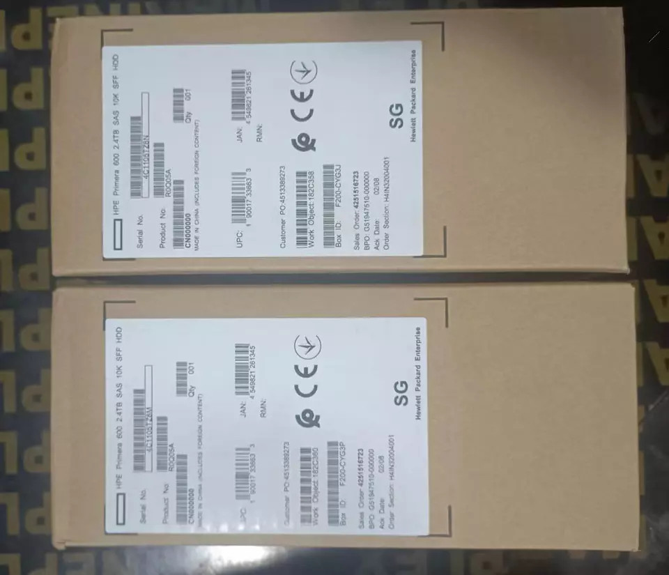R0Q05A P13378-001 NEW HPE Primera 600 2.4TB SAS 12G 2.5" 10K SFF HDD Hard Drive