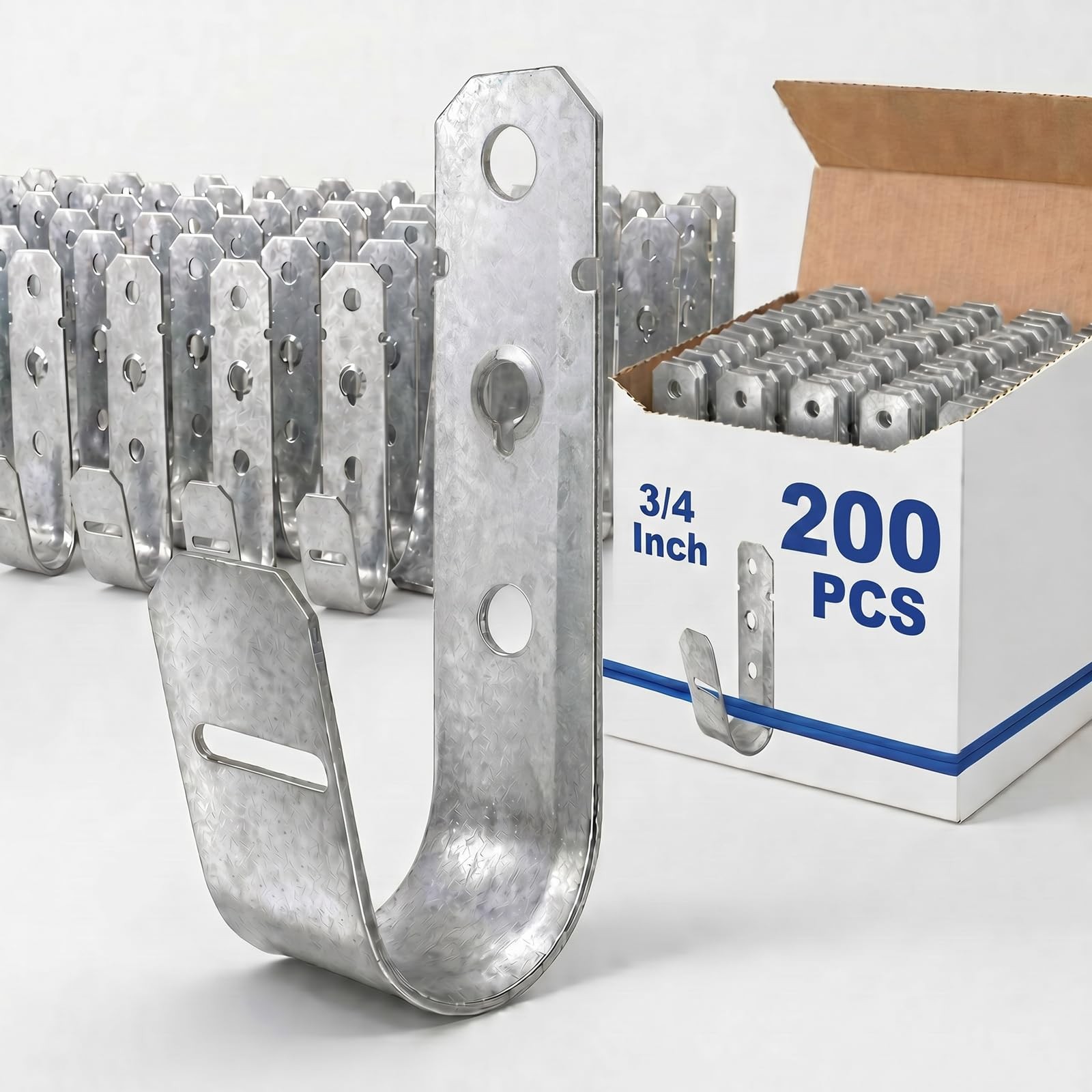 Metal J Hook 200 Pcs 3/4 Inch Cable Management