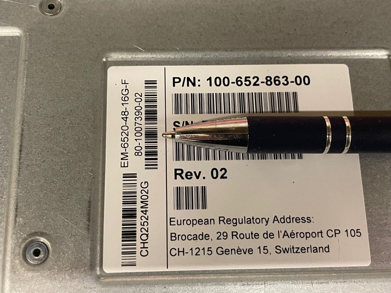 EM-6520-48-16G-F Brocade 6520 72 Active-Port 16G Fibre Channel Enterprise-Class