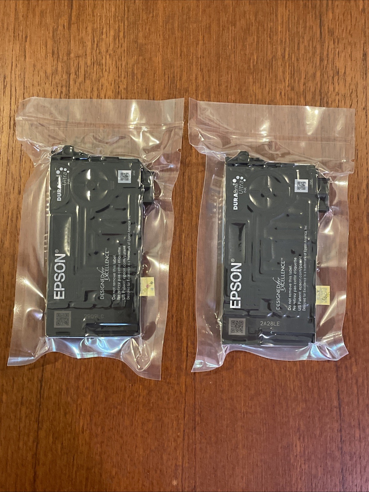 2x Sealed Genuine Epson 802 Cyan DURABrite Ink Cartridges (NOT Initial)