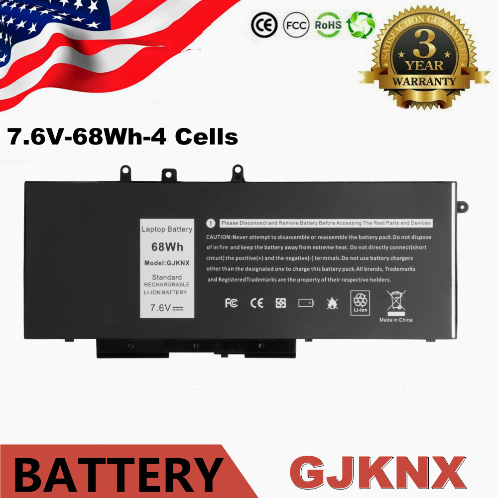 GJKNX Battery for Dell Latitude 5280 5480 5580 5490 5491 E5280 E5288 E5480 GD1JP