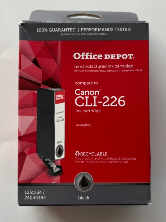 Office Depot Canon CLI-226 Ink Cartridge Black