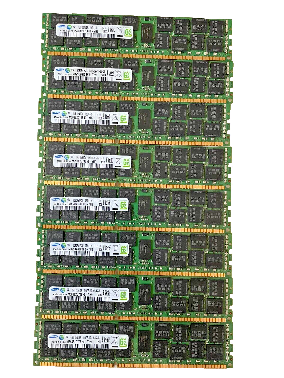 Samsung 128GB (16GBx8) 2Rx4 PC3L-10600R DDR3 1333MHz ECC REG RDIMM Server Memory