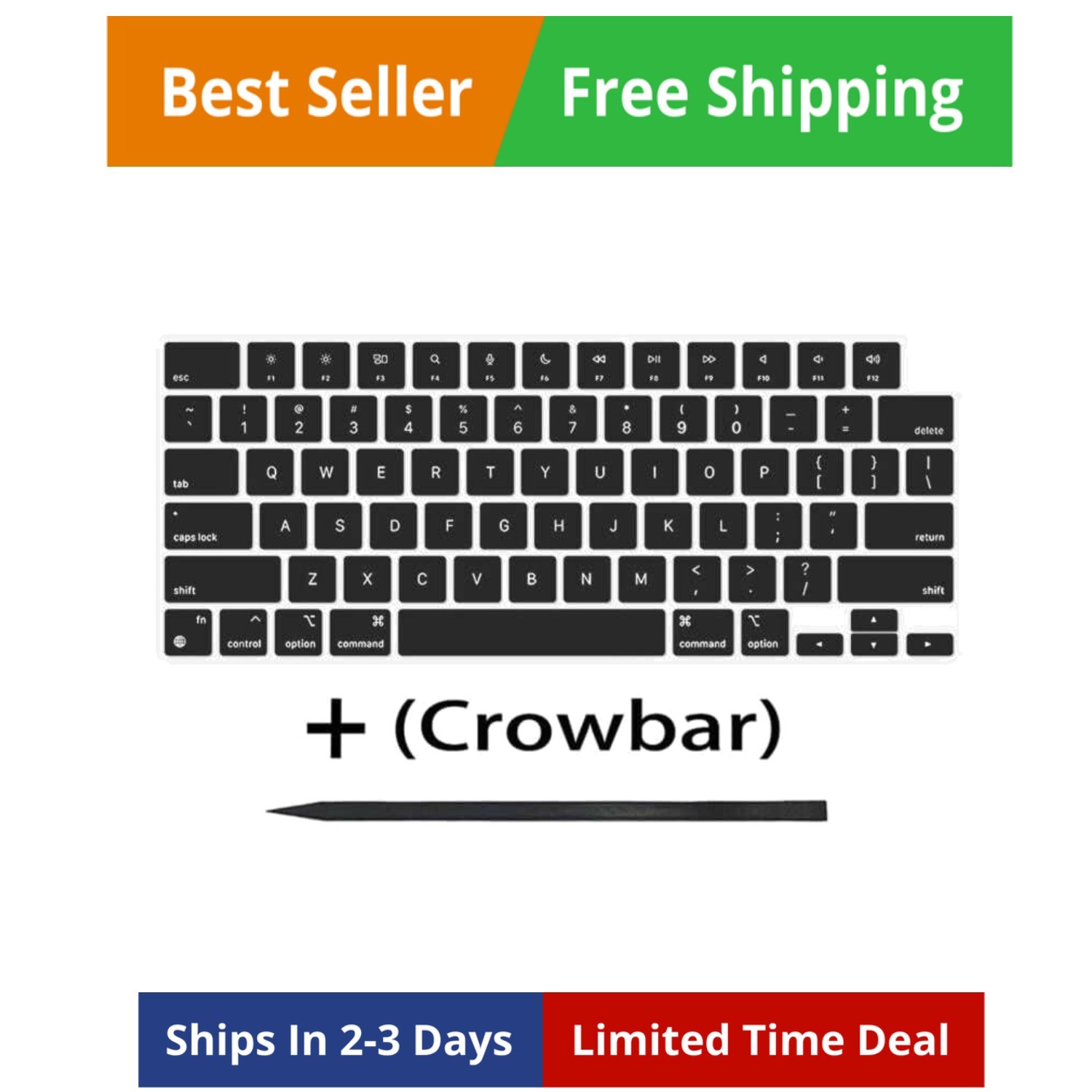 Replacement Keycaps Keys for MacBook Air M2 M3 M4 13'' 15'' A2681 A3113 A2941...